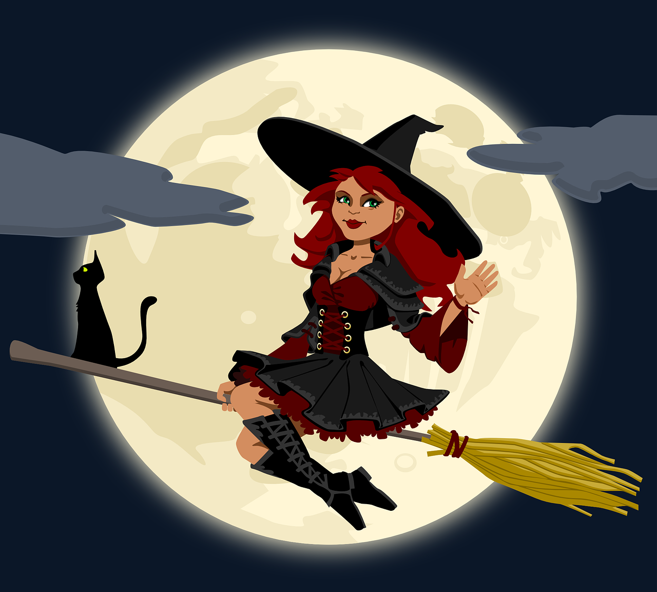 witch witchcraft broomstick free photo