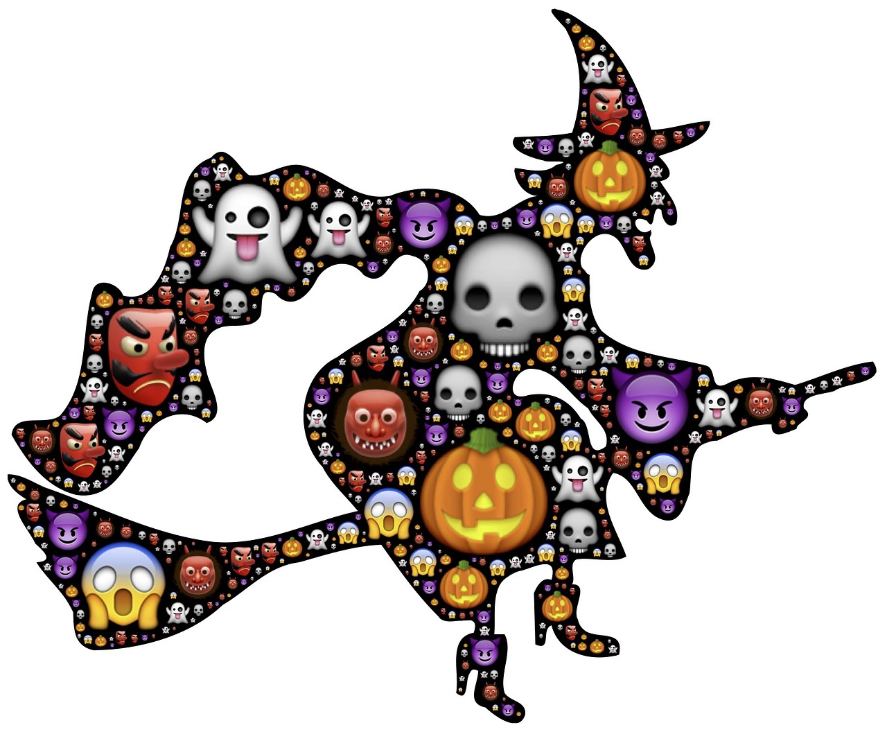 witch halloween emoji free photo