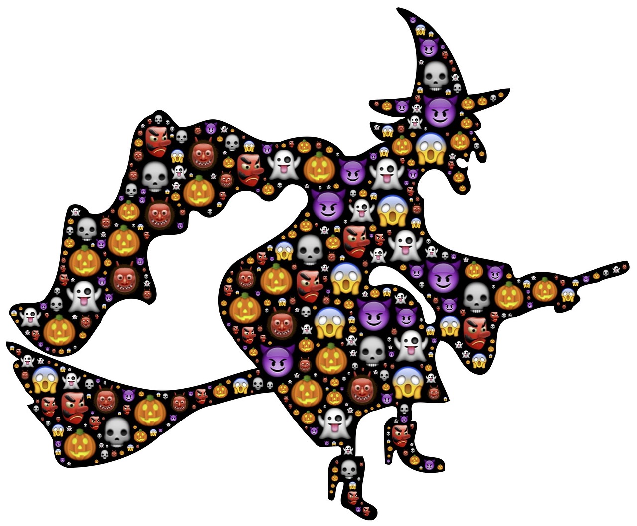 witch halloween emoji free photo