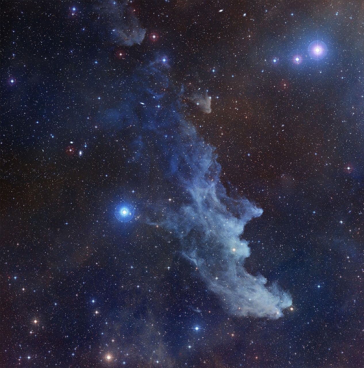 witch head nebula space free photo