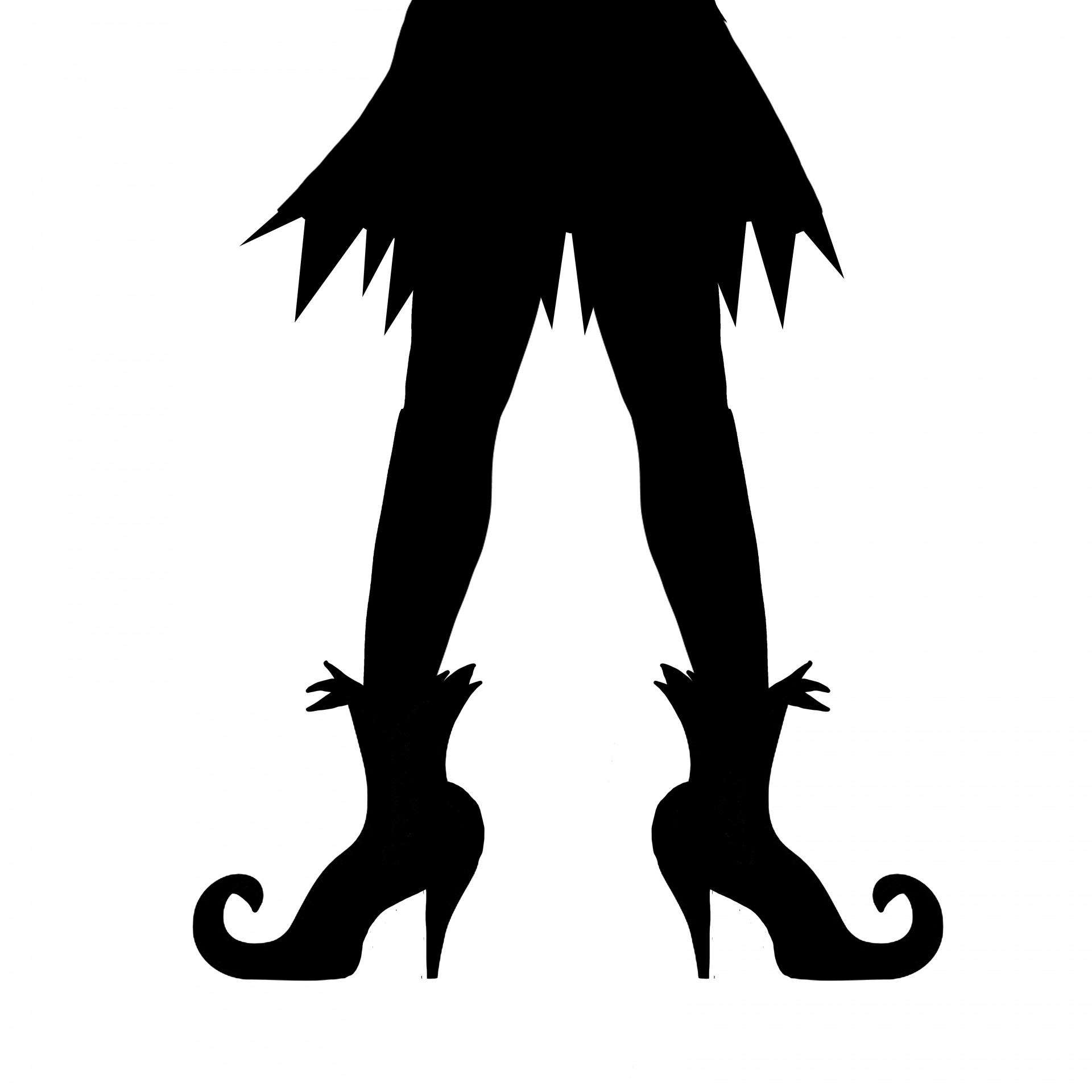 witches legs halloween silhouette leg legs free photo
