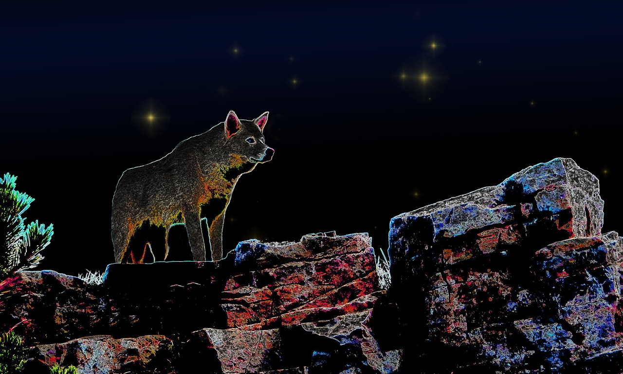 wolf mystical fantasy free photo