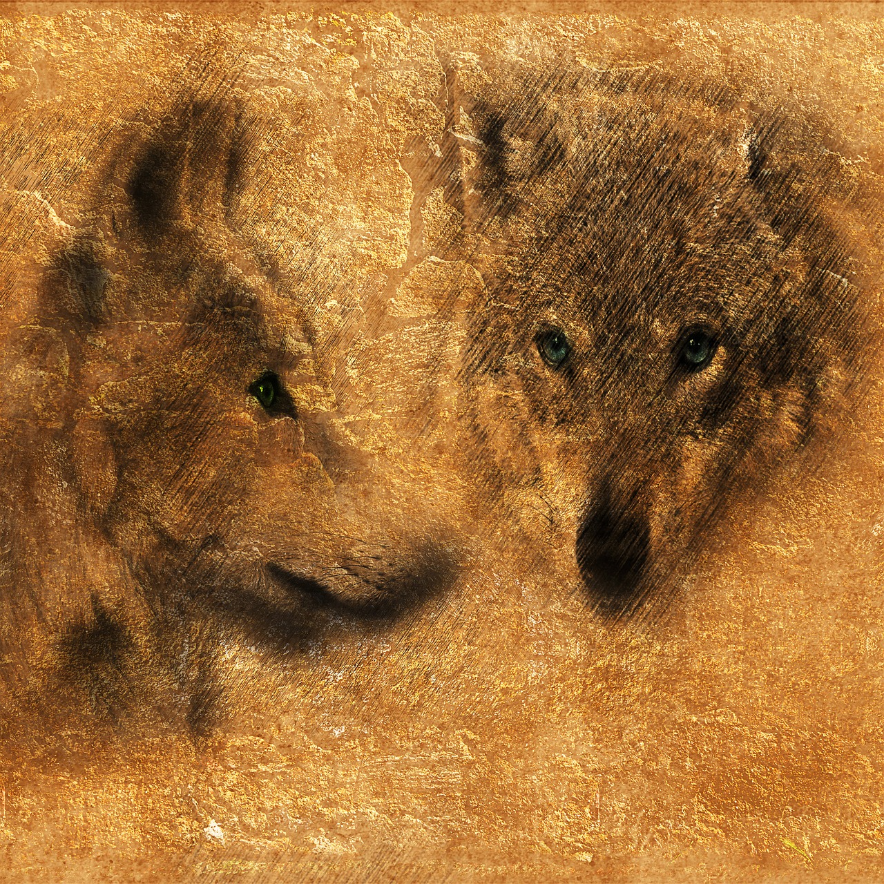 wolf  carnivores  predator free photo