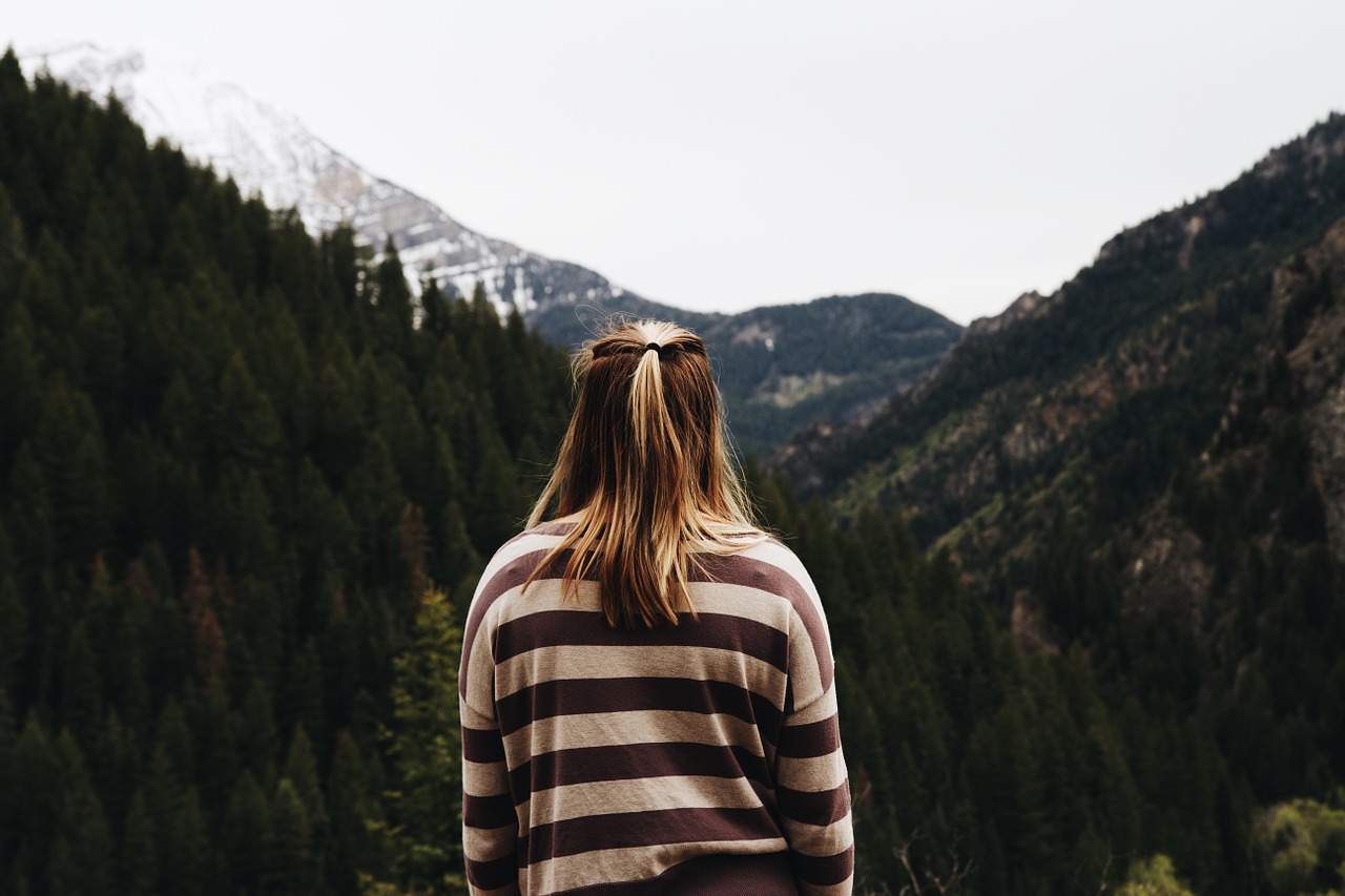 woman female thoughtful free photo