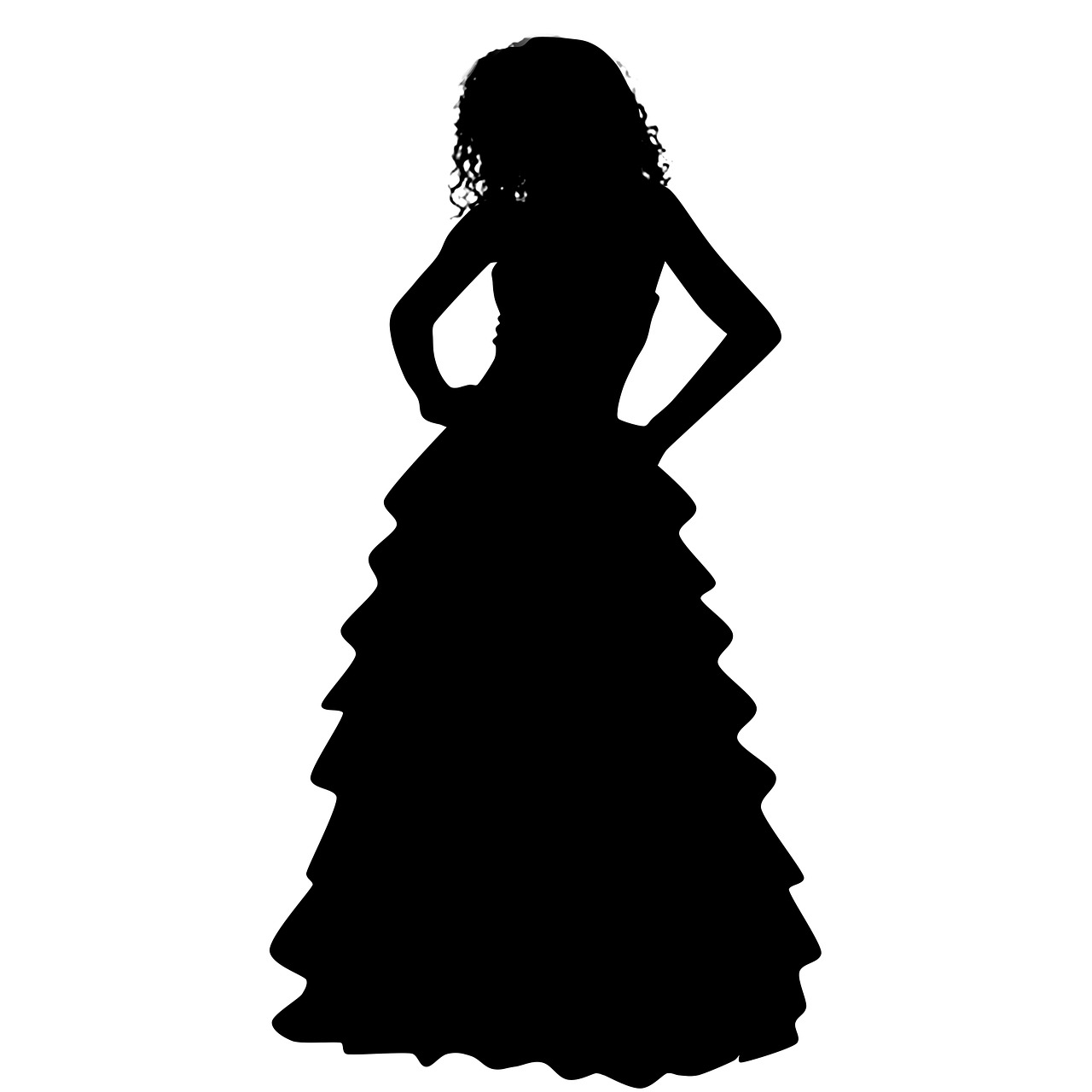 woman dress silhouette free photo