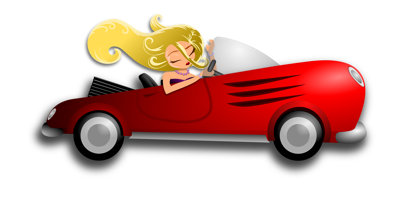 woman blonde automobile free photo