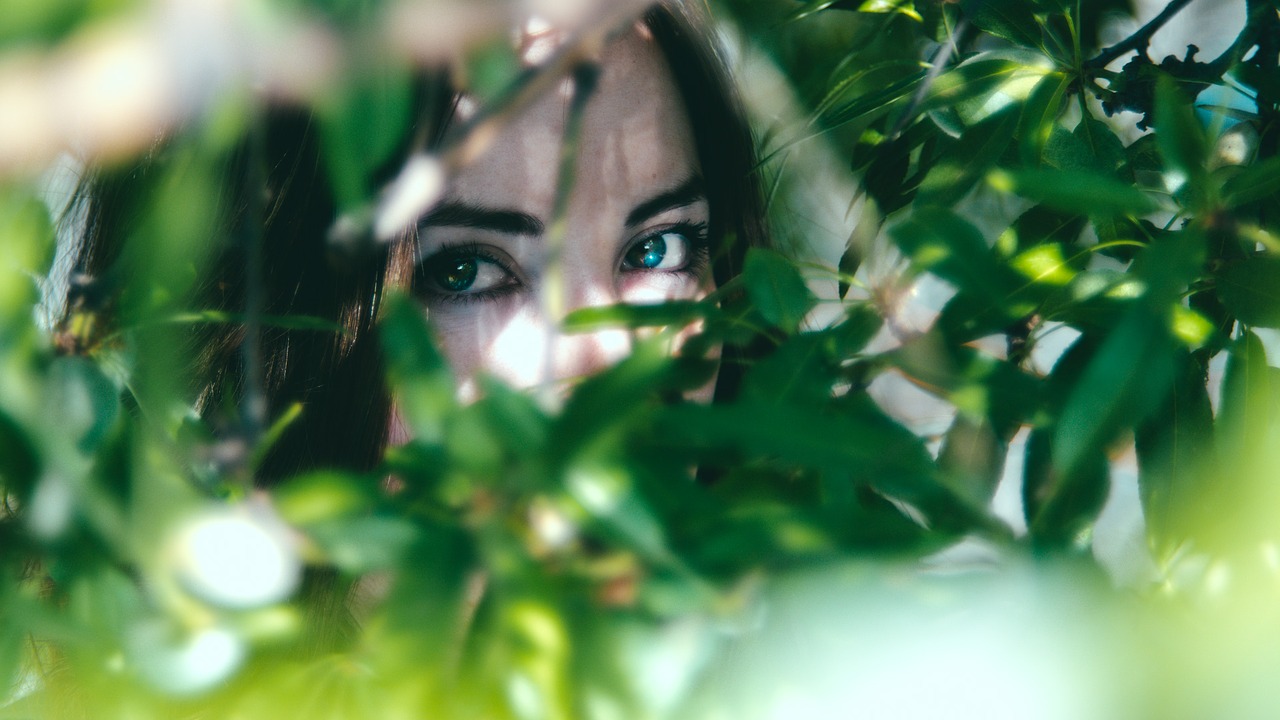 woman nature eyes free photo