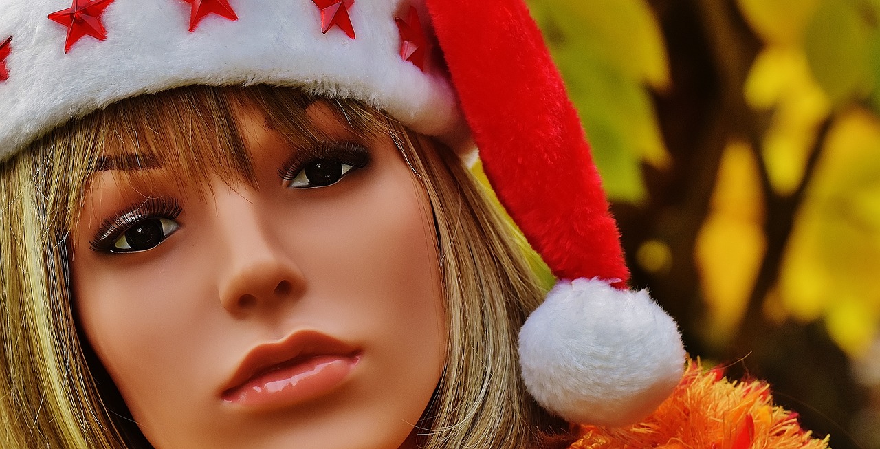 woman pretty christmas free photo