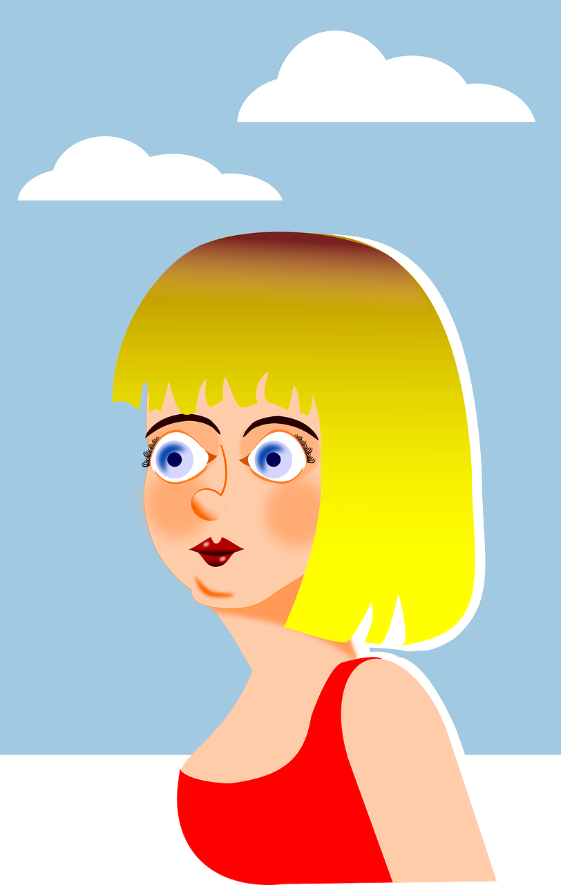 woman cartoon face free photo