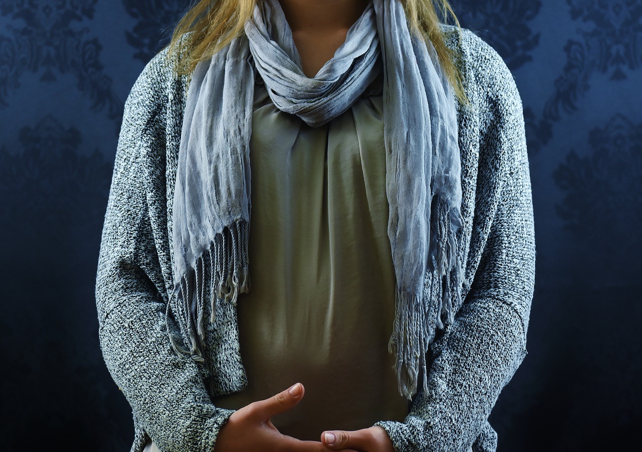 woman fashion scarf free photo