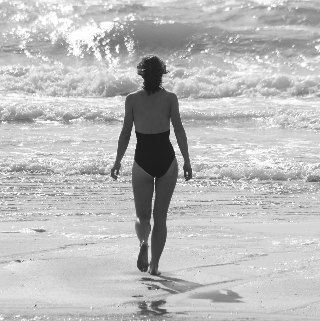 woman swimsuit sea free photo