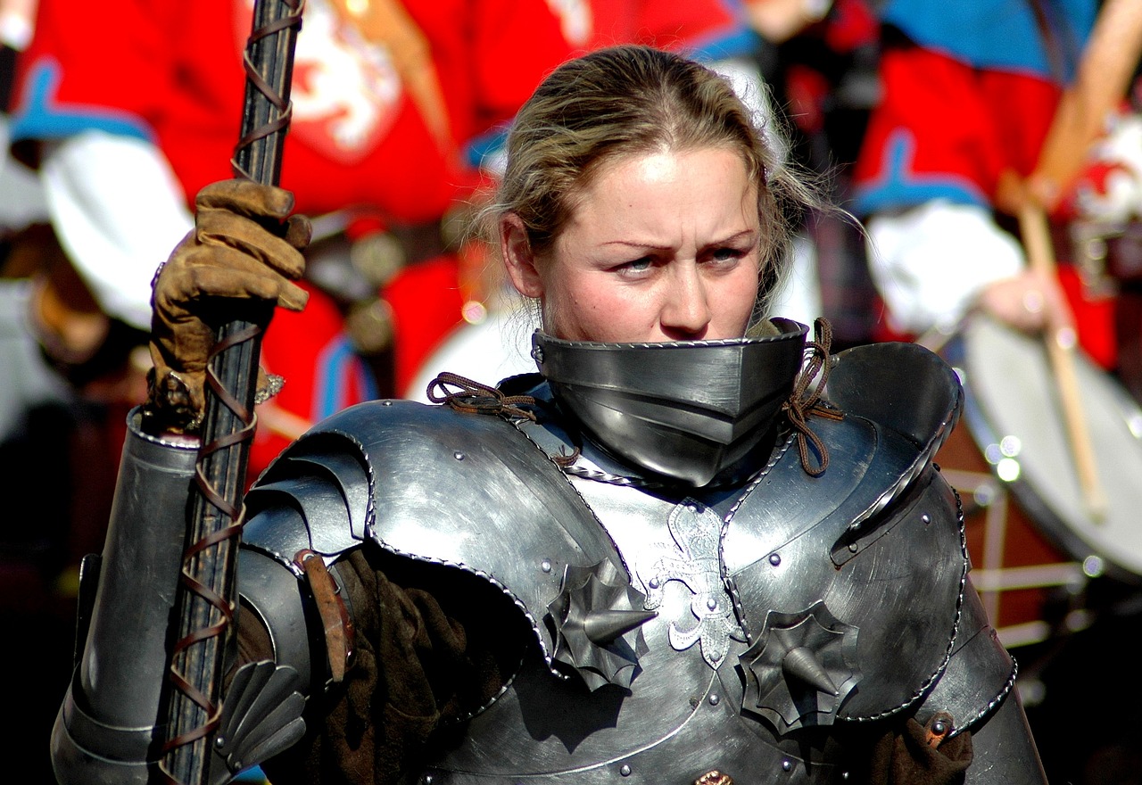 woman warrior armor free photo