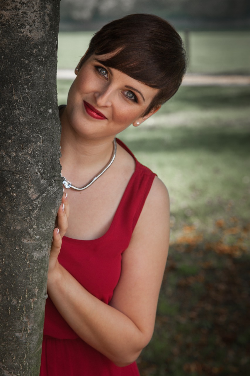 woman dress red free photo