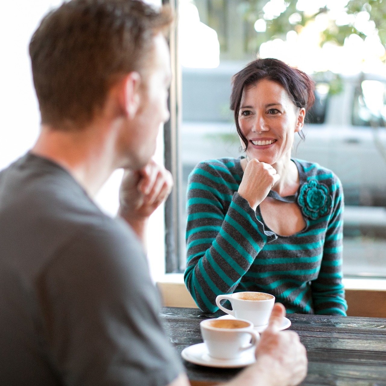 woman date coffee free photo