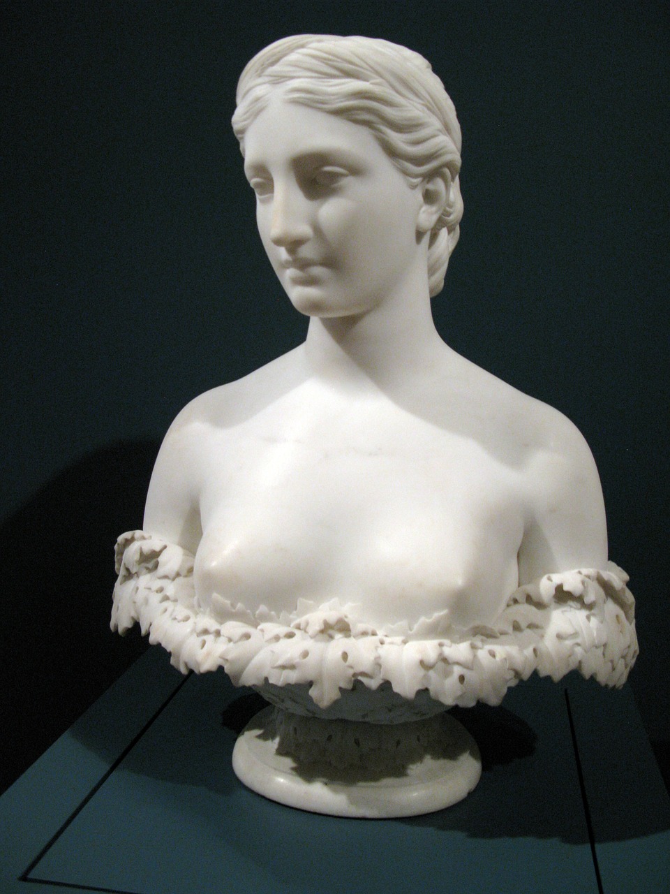 Woman, bust, sculpture, marble, white - free image from