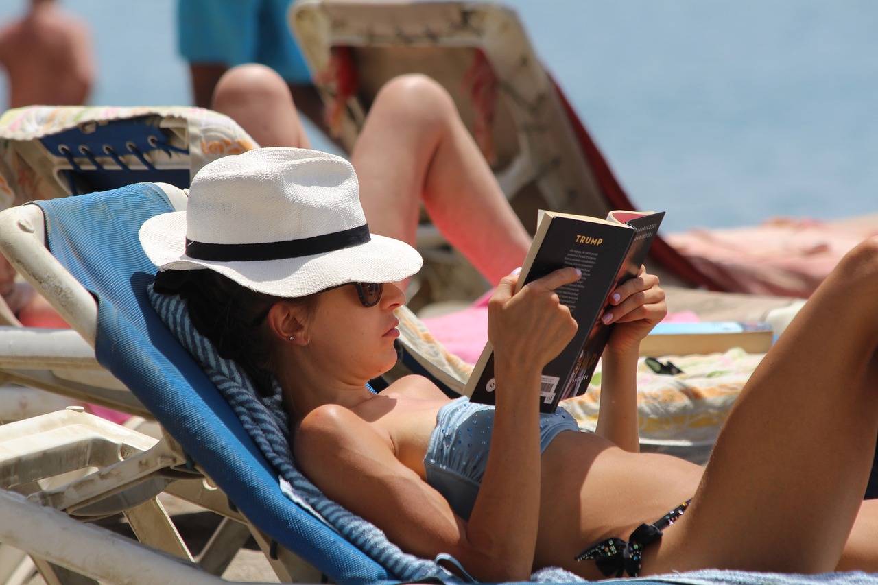 woman  reading  relaxation free photo