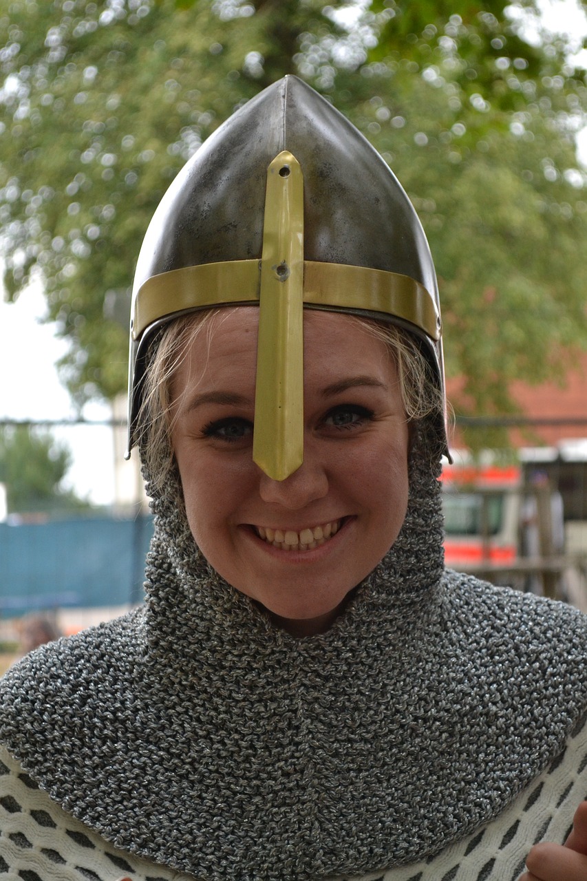 woman  knight  middle ages free photo