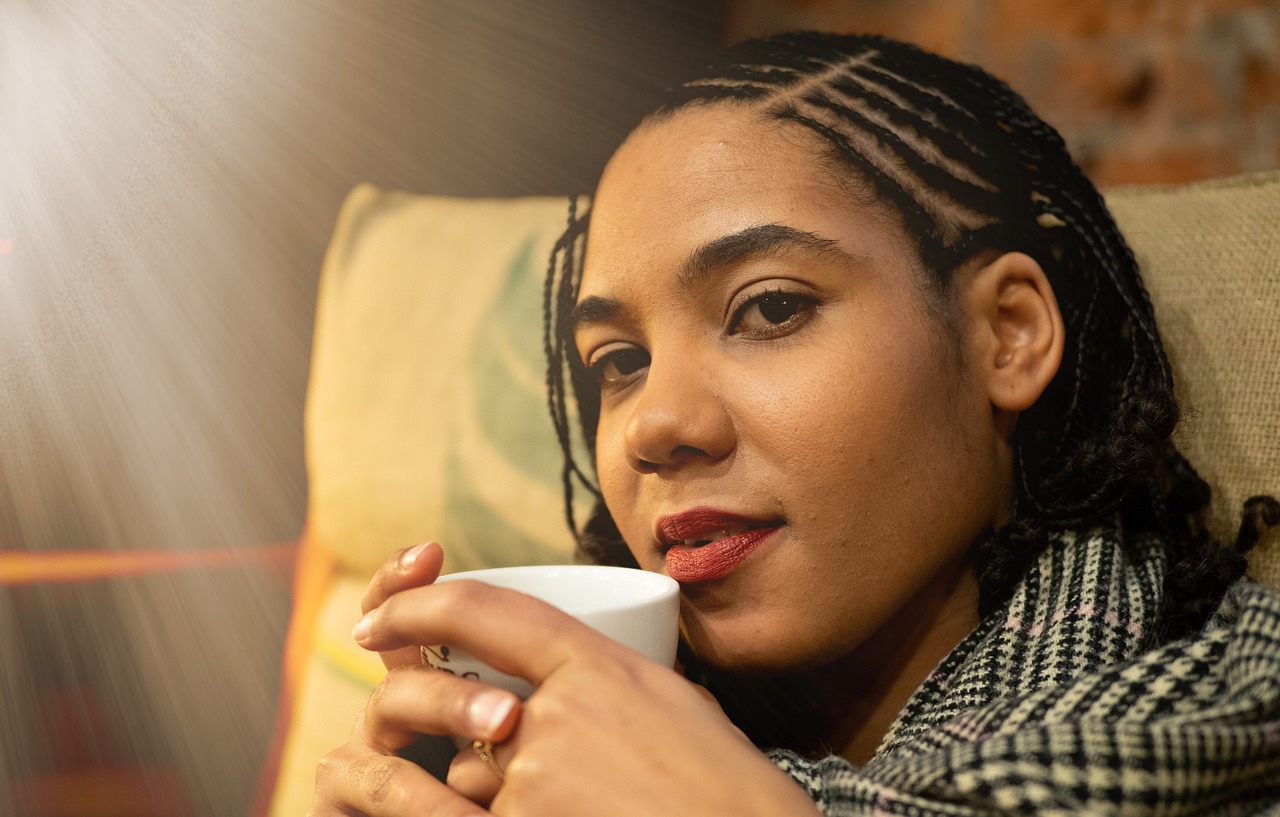 woman  coffee  thoughtful free photo