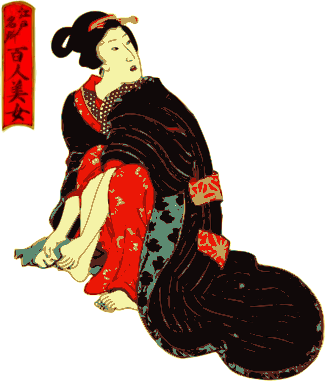woman feet kimono free photo