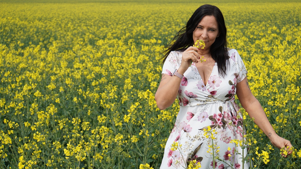 woman  portrait  summer dress free photo