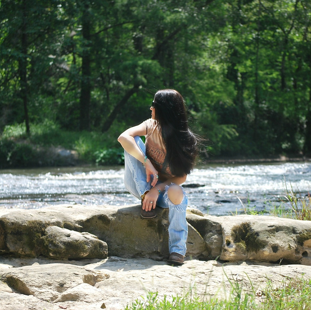 woman nature summer free photo