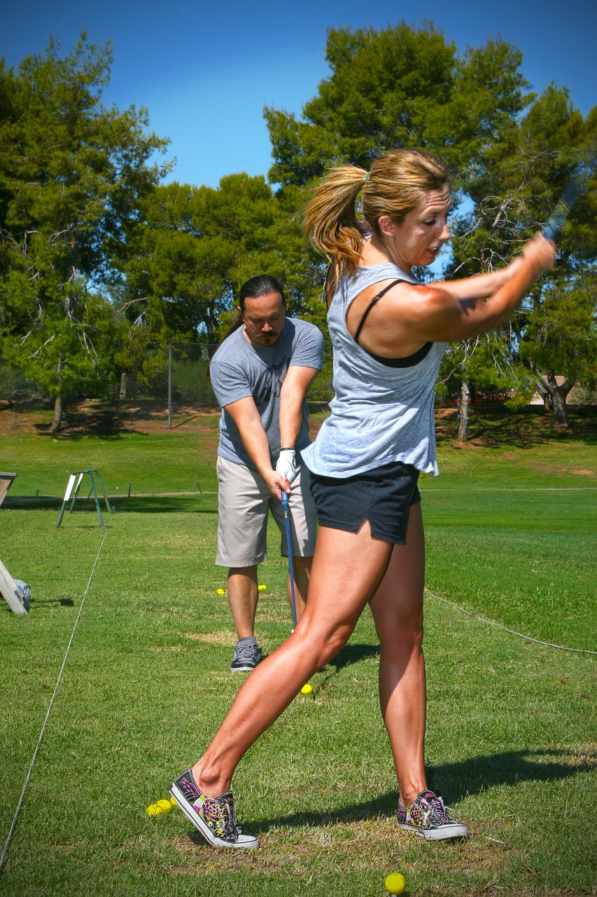 woman golf sport free photo