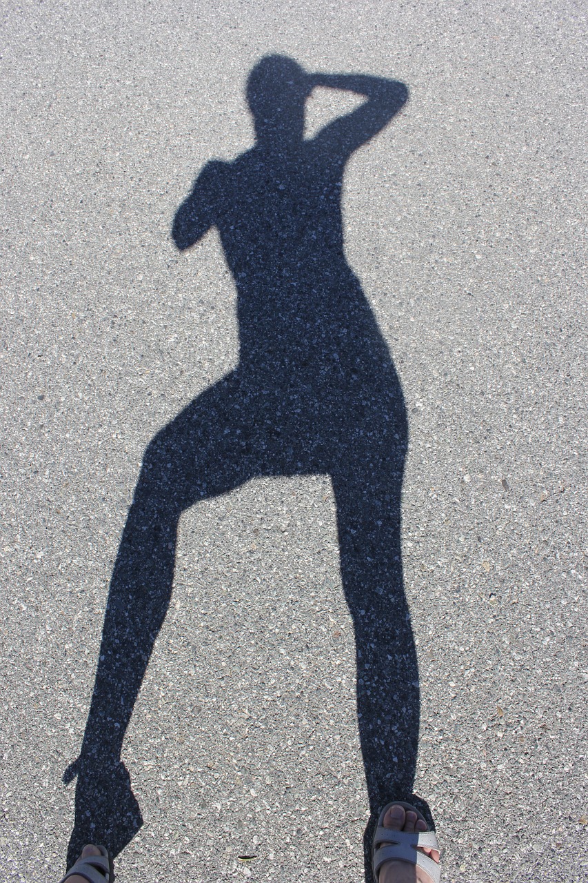 woman character shadow free photo