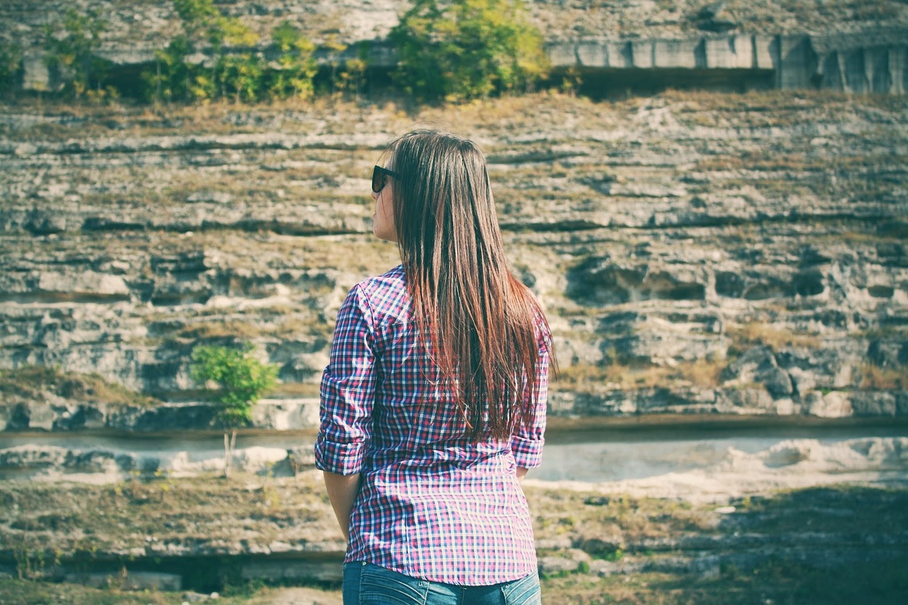 woman back hair free photo