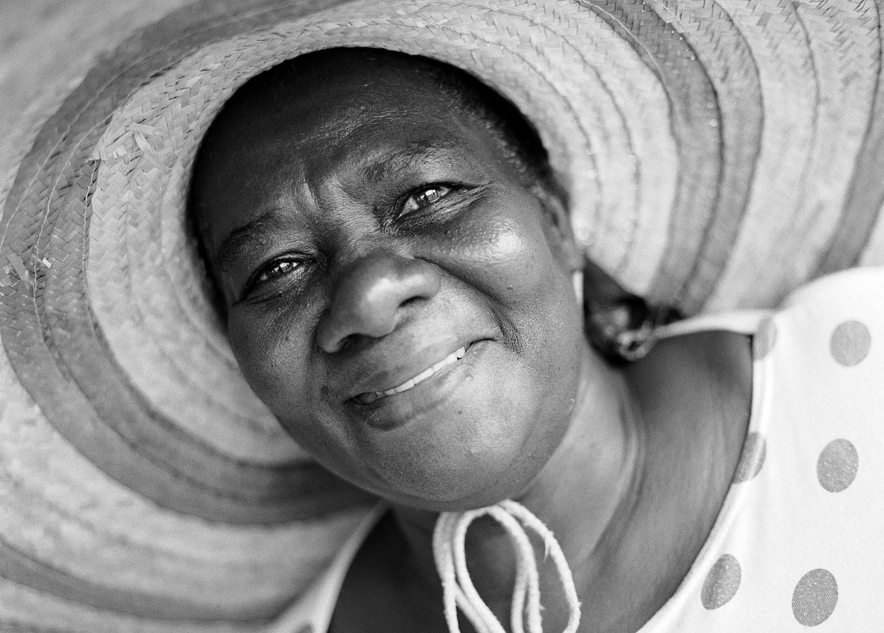 woman hat smiling free photo