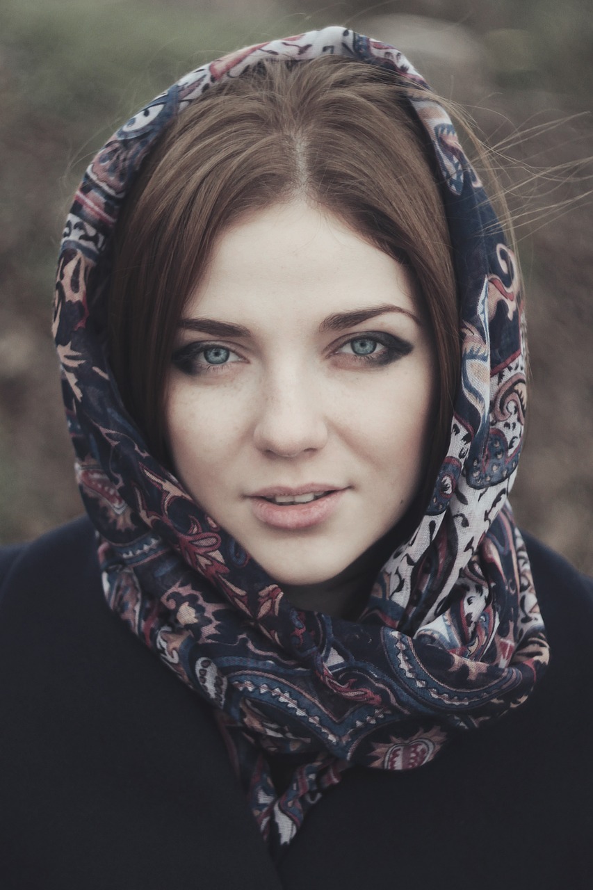 woman headscarf girl free photo