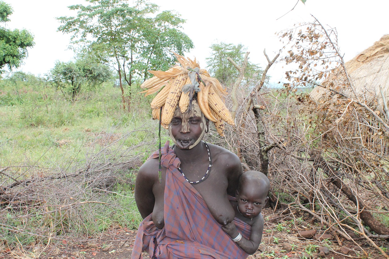 woman mursi ethiopia free photo