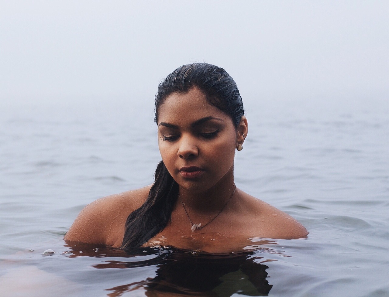 woman water swimming free photo