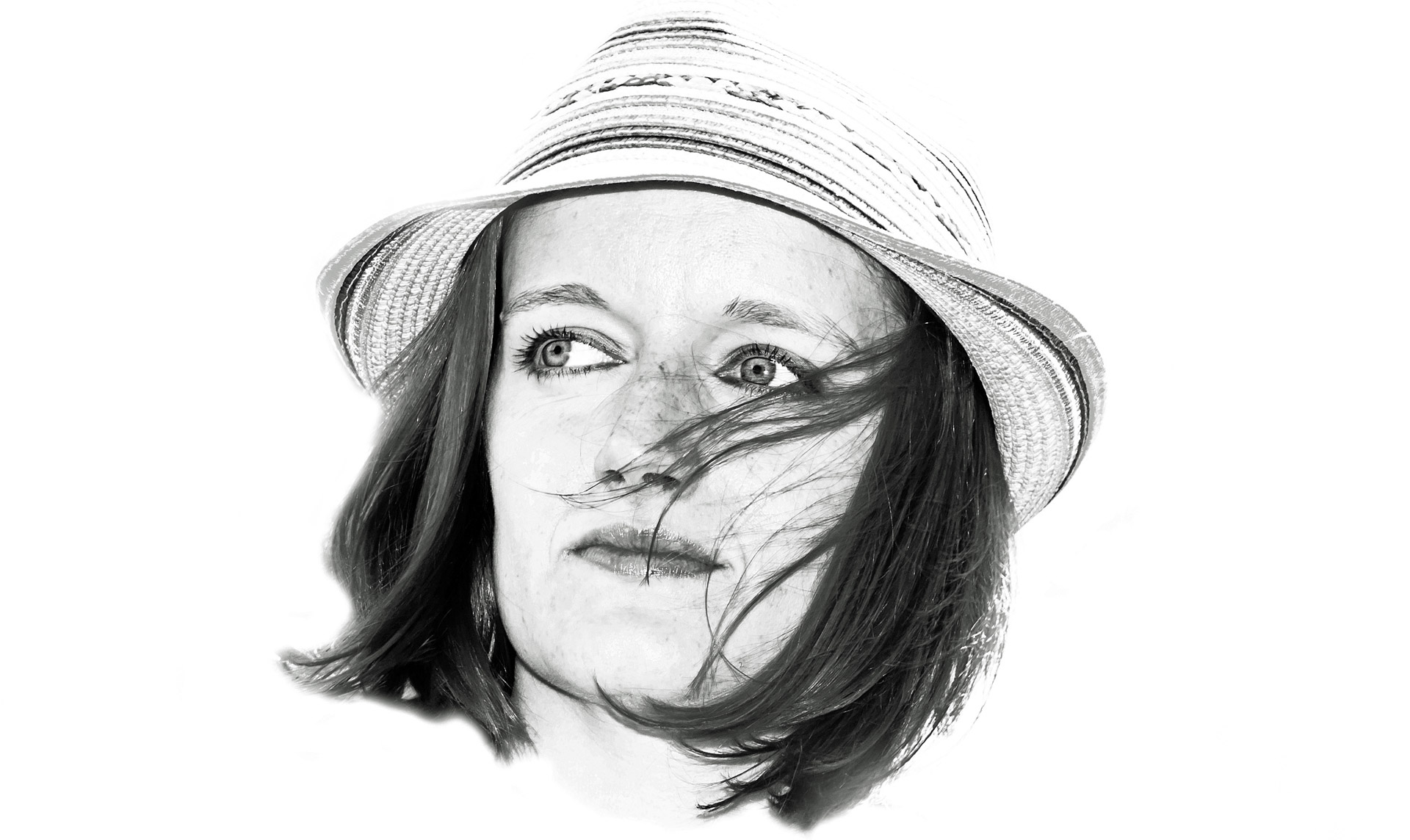 woman hat portrait free photo