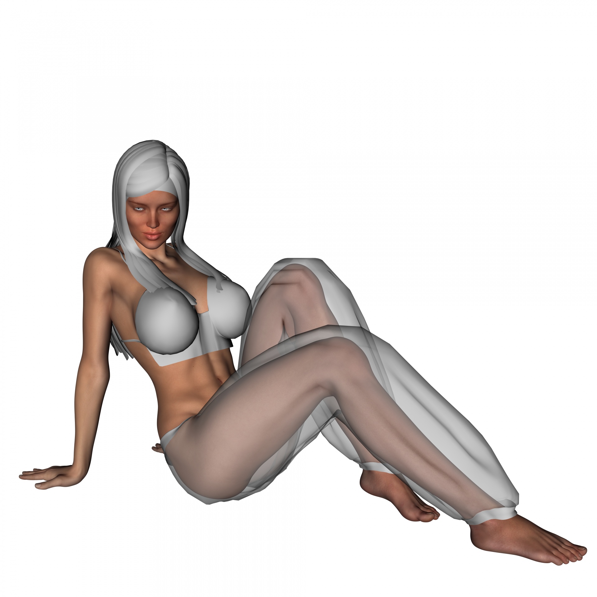 3d drawing woman free photo