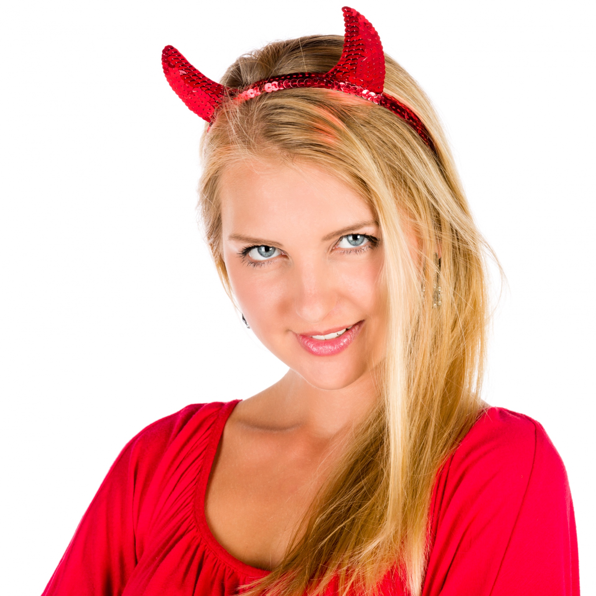 blond devil dress free photo