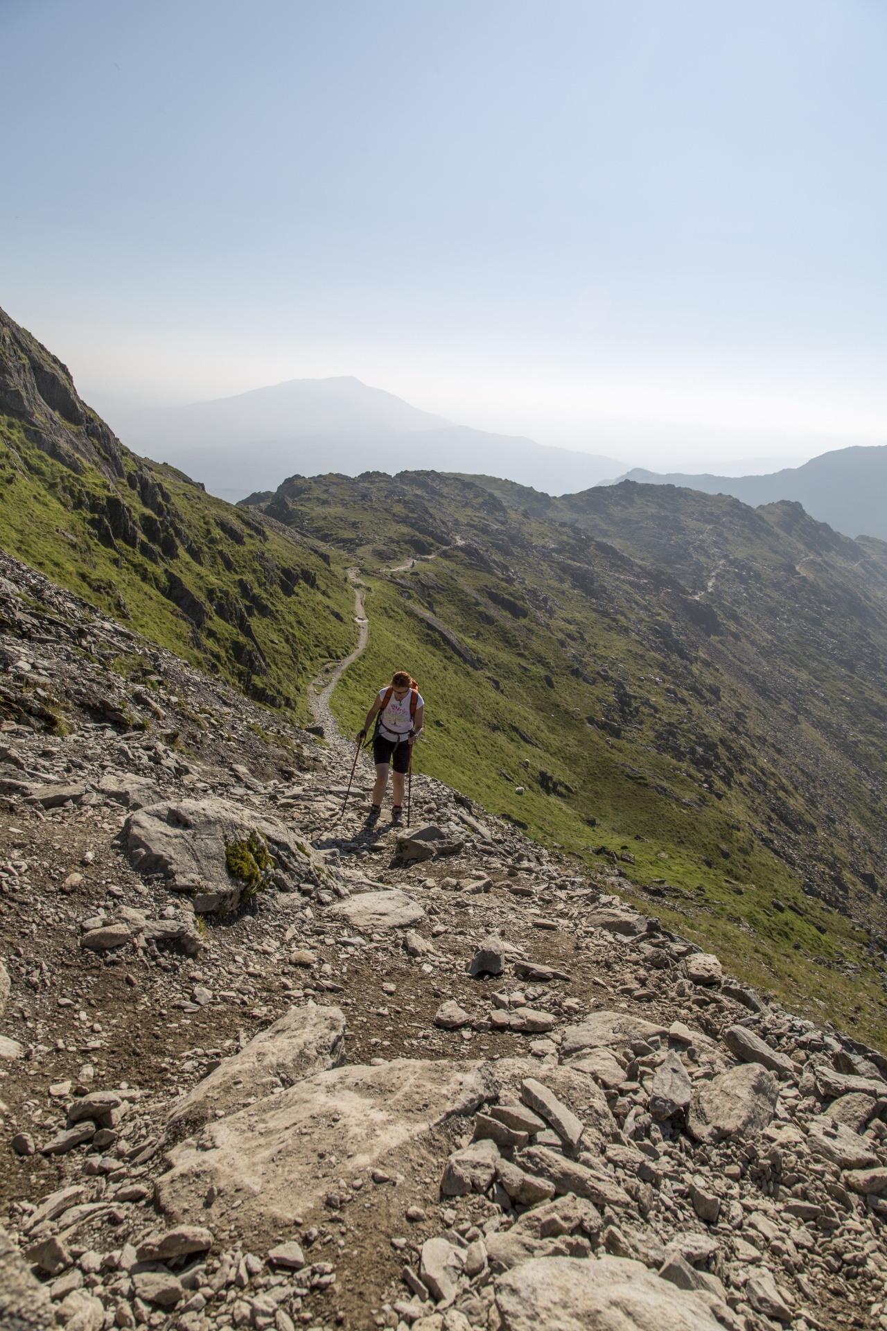 mountain top woman free photo