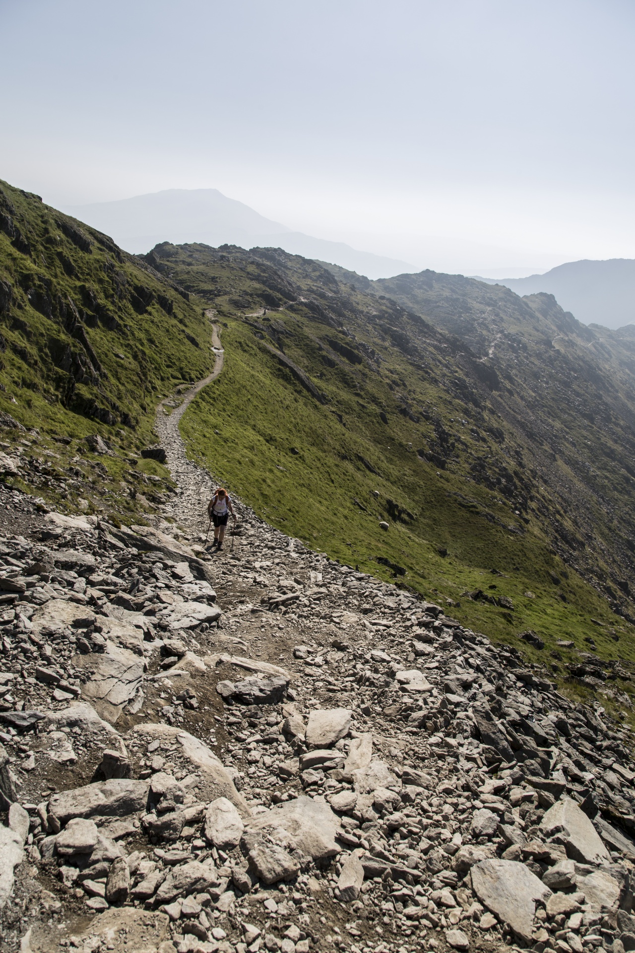 mountain top woman free photo