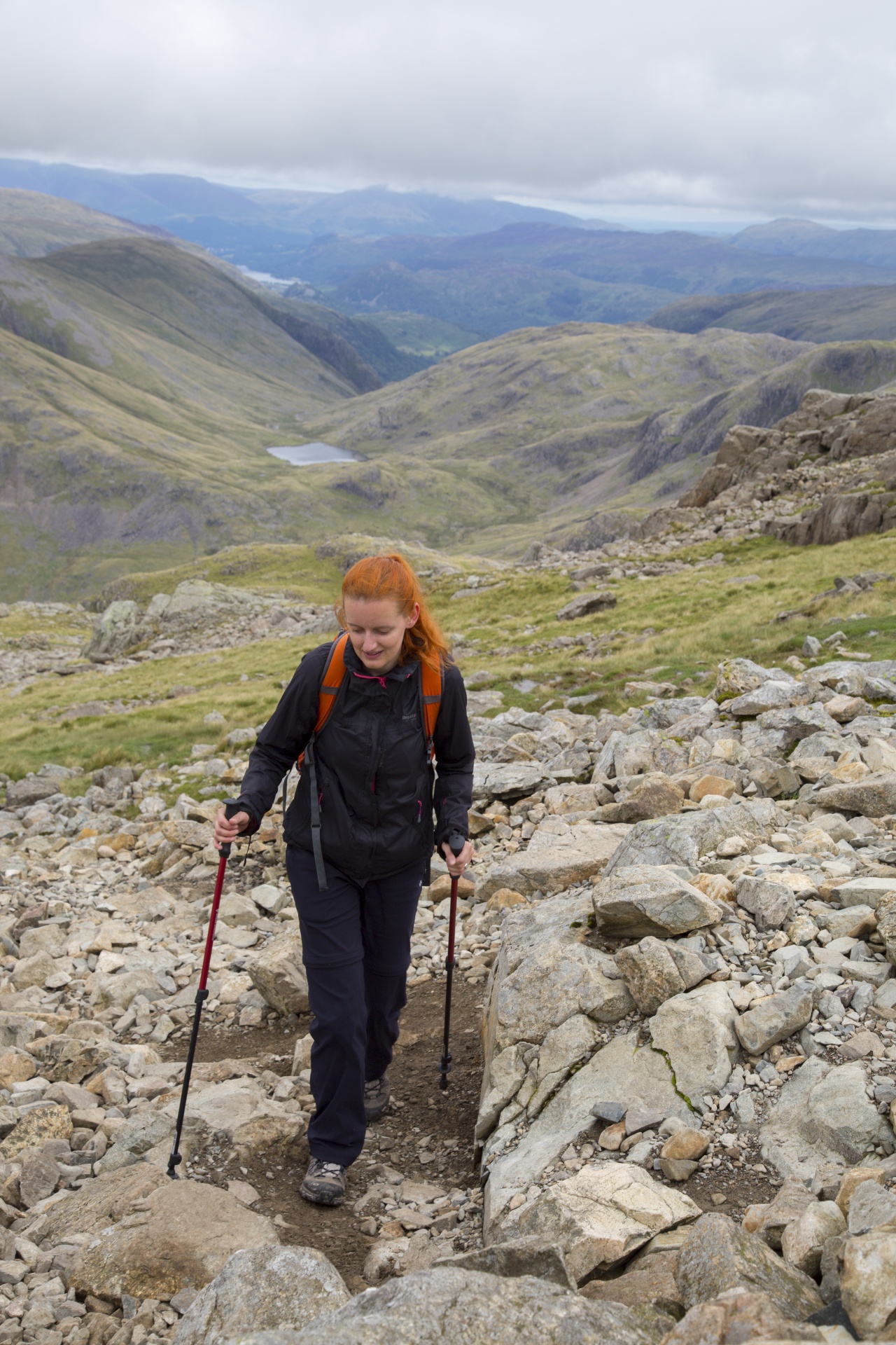 mountain top woman free photo