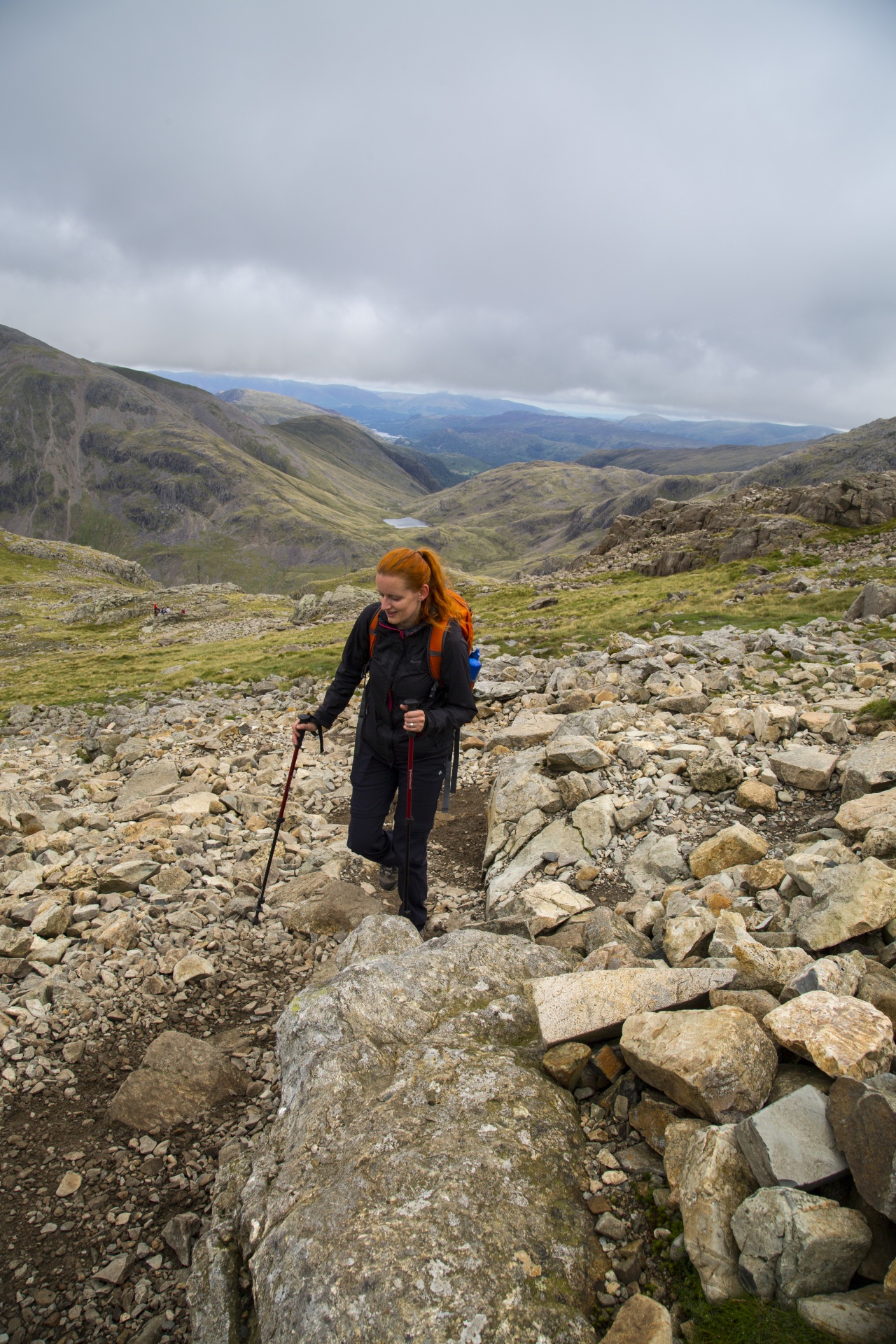 mountain top woman free photo