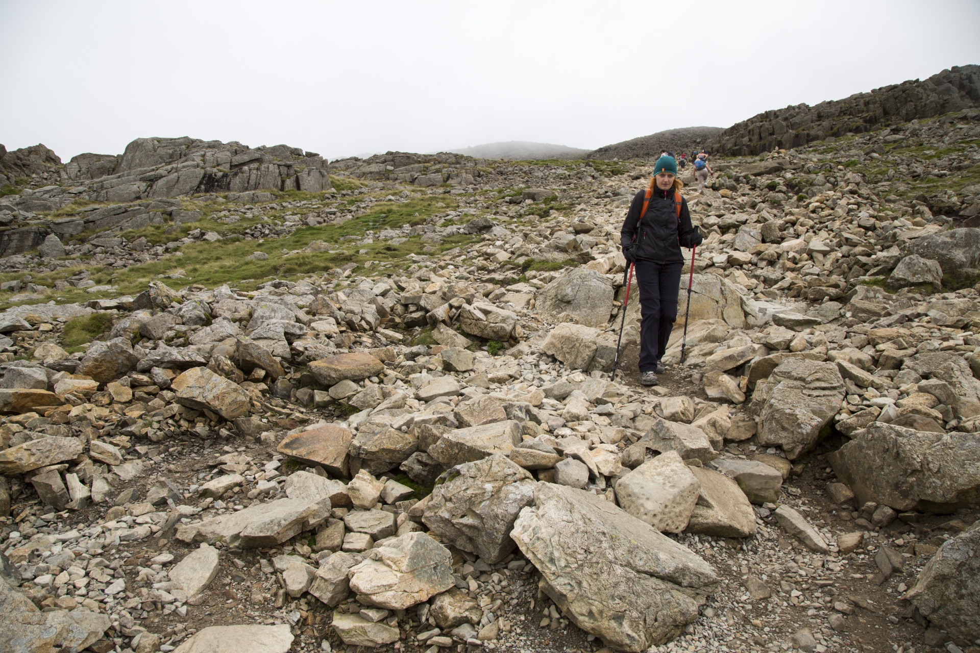 mountain top woman free photo