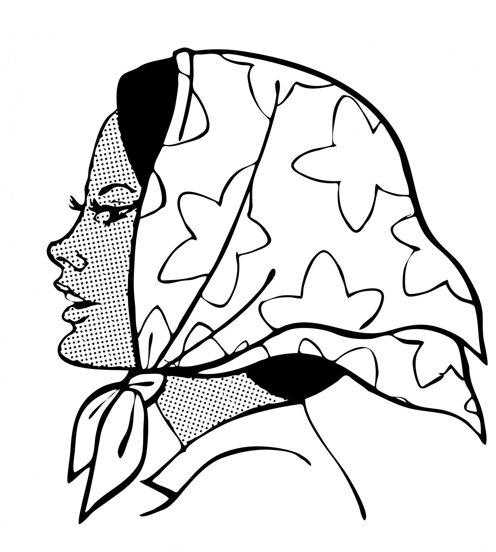 headscarf woman lady free photo
