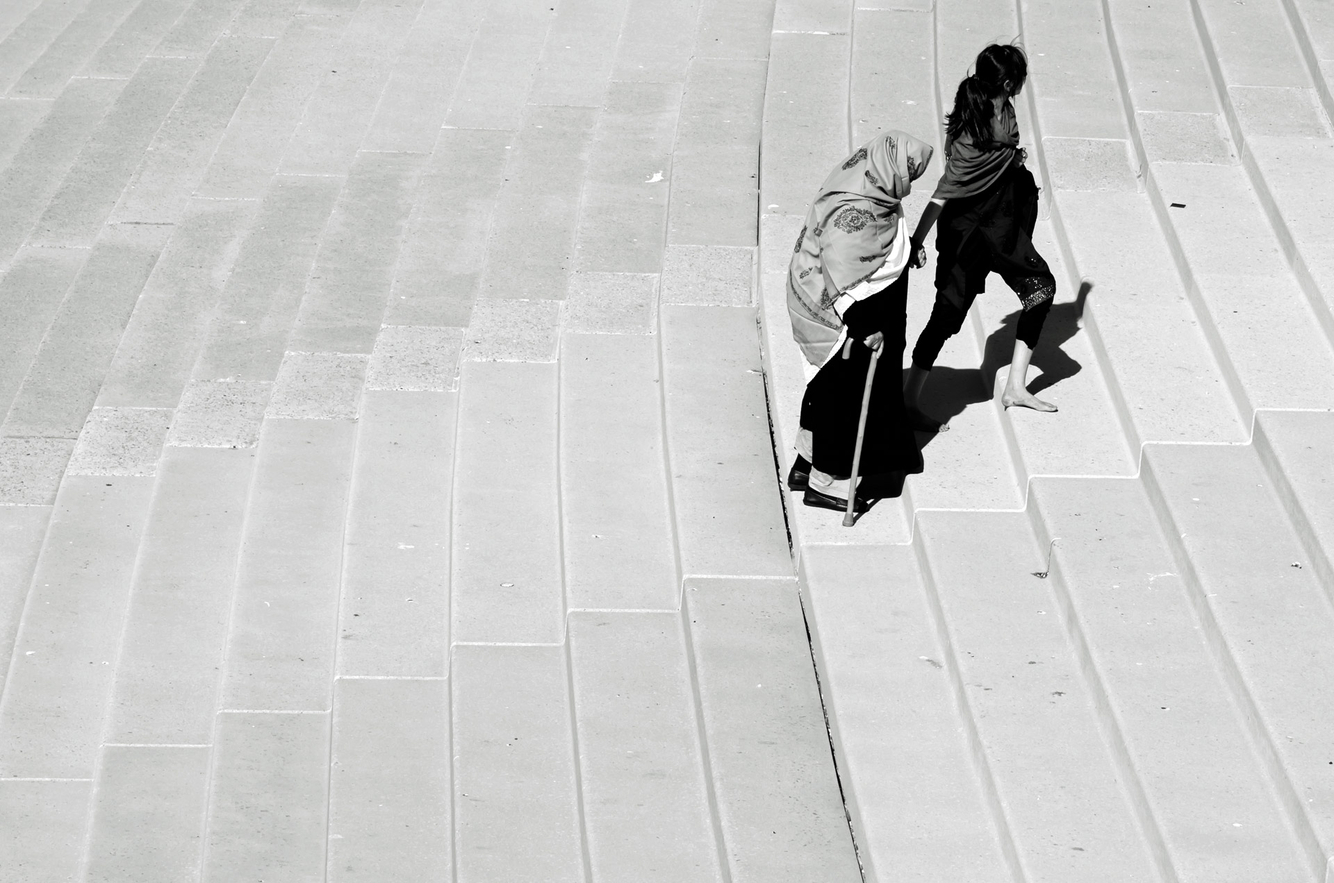 women woman stairs free photo