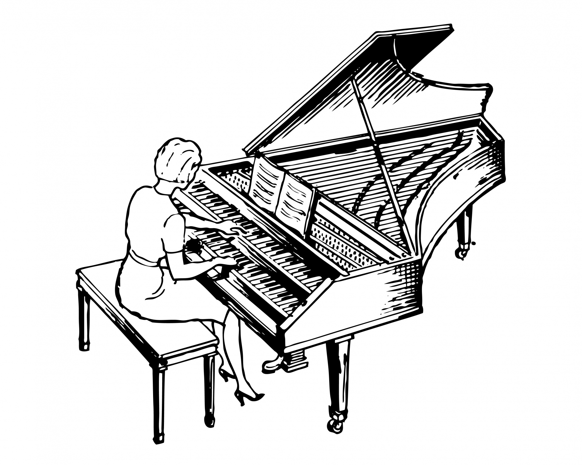 harpsichord piano musical instrument free photo