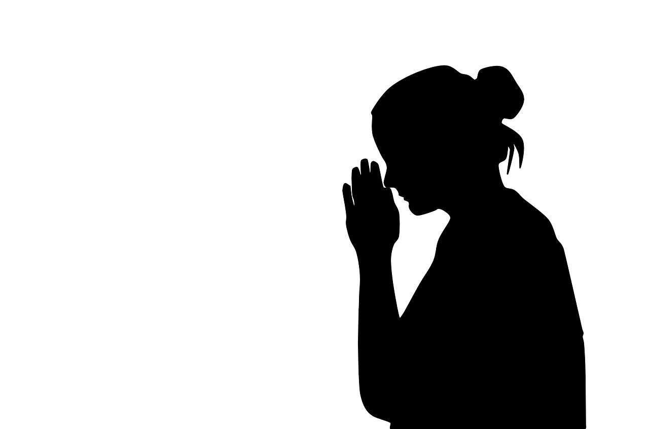 woman praying prayer faith free photo