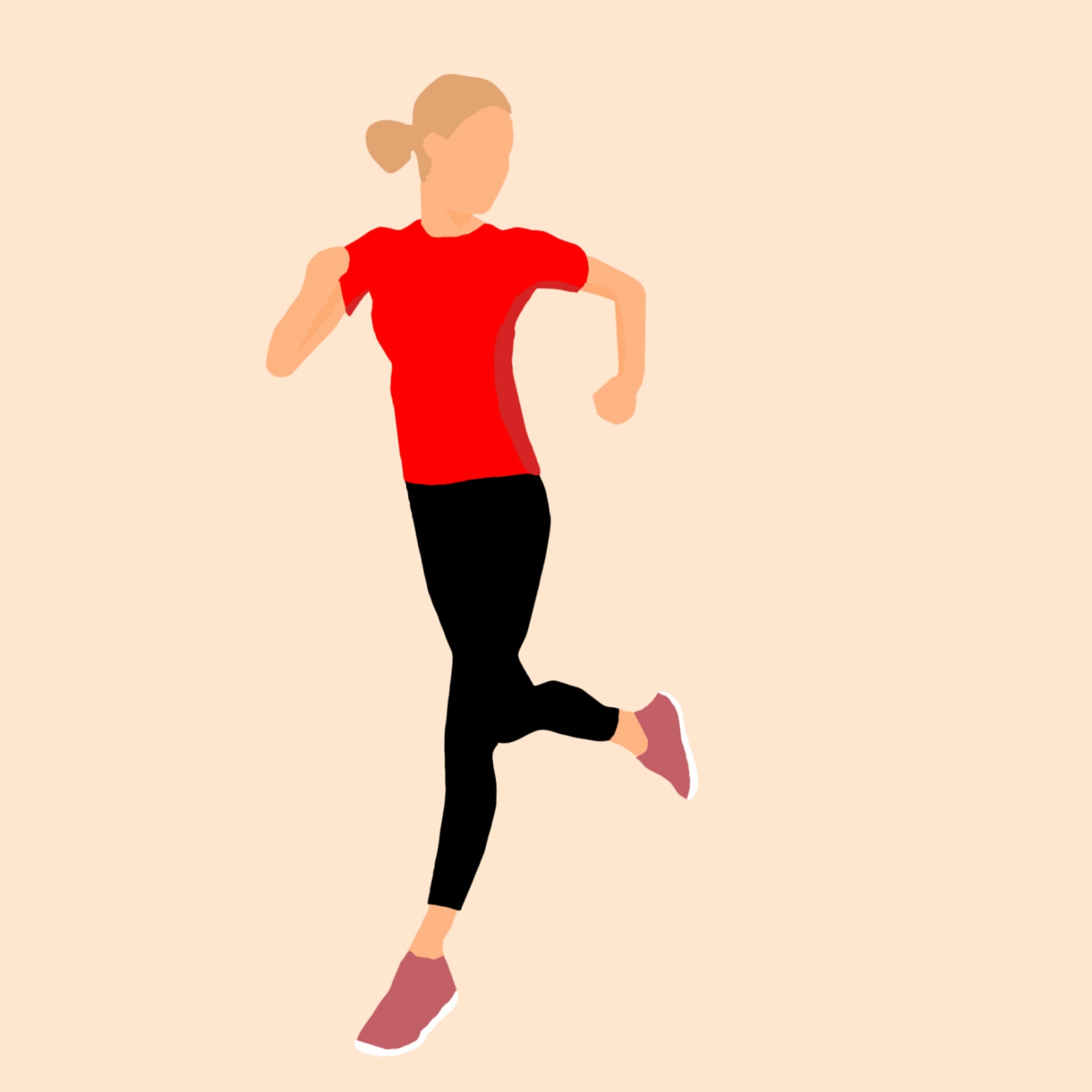 running woman fitness free photo