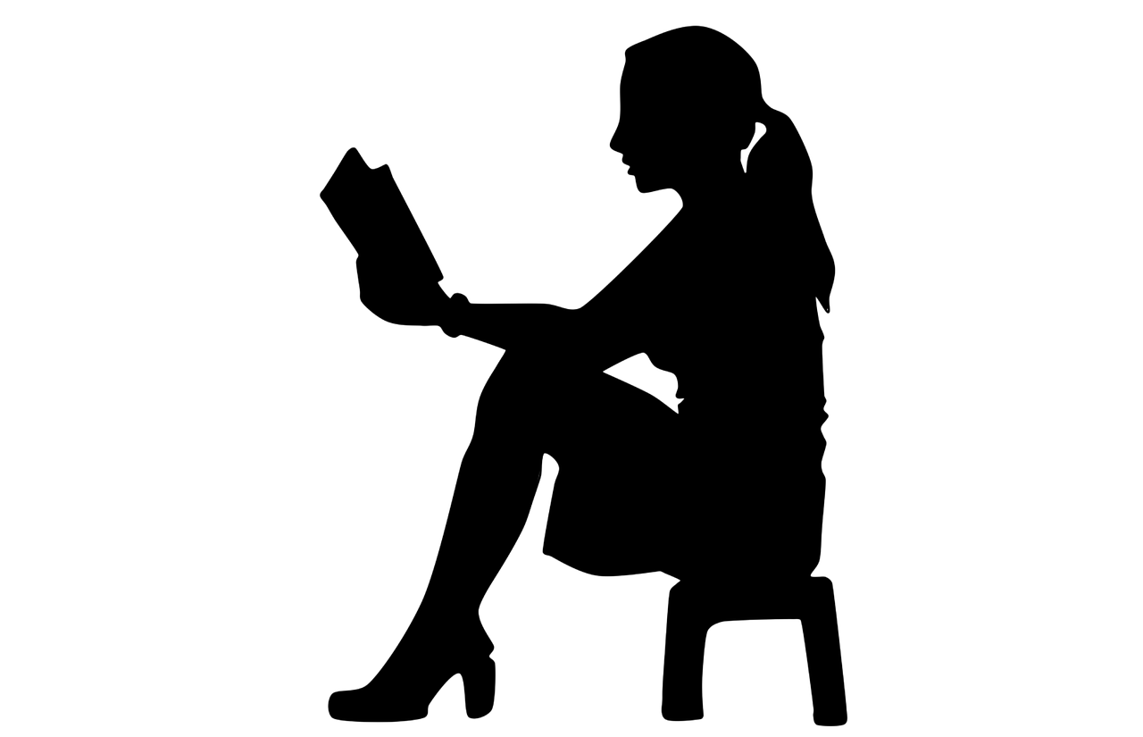 woman with bible vector shadow of woman free photo