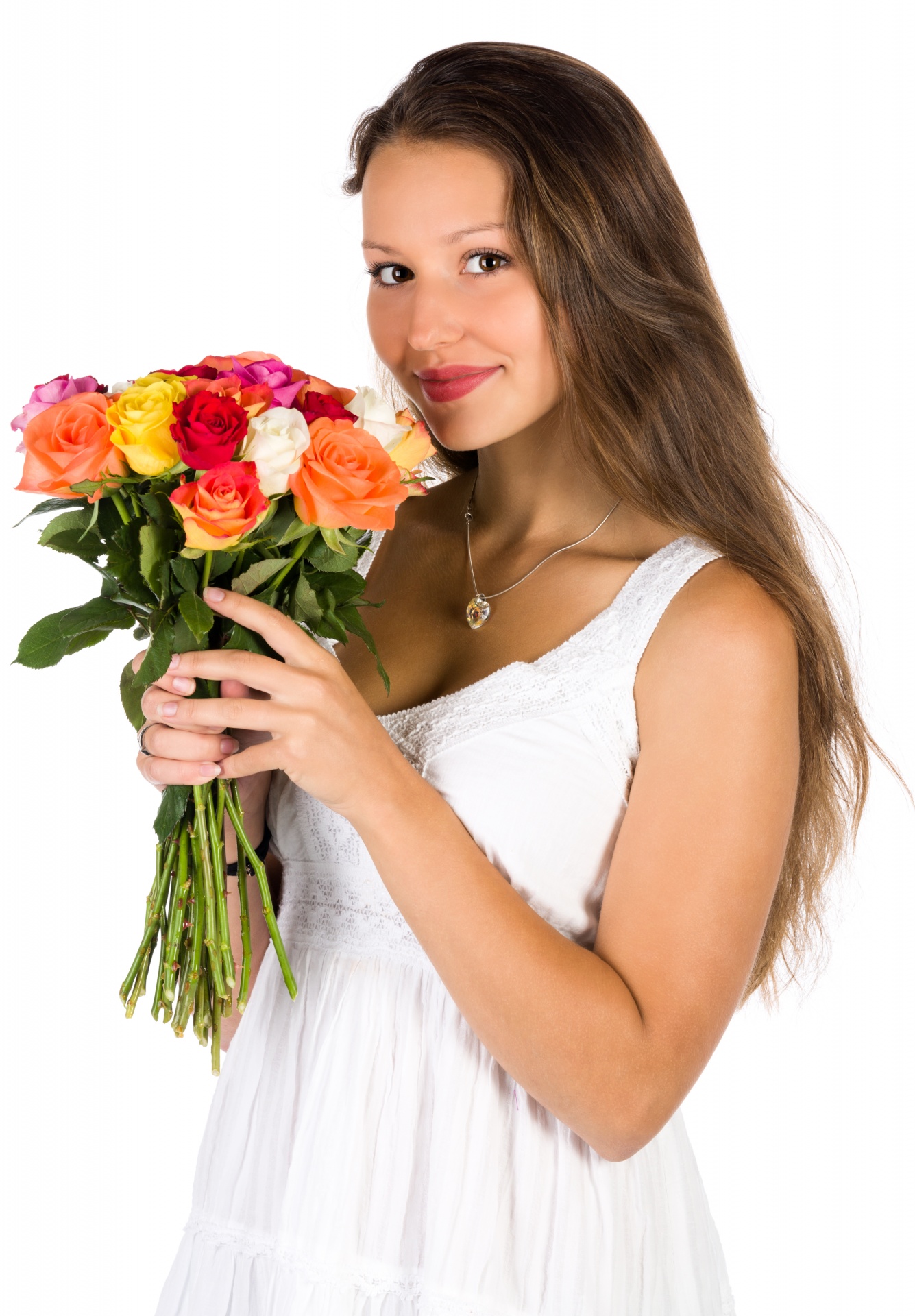 anet ivanova beautiful bouquet free photo