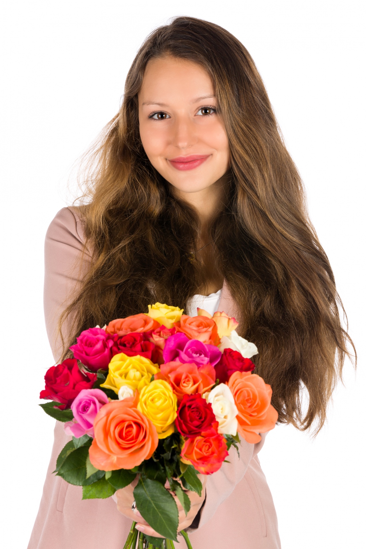 anet ivanova beautiful bouquet free photo