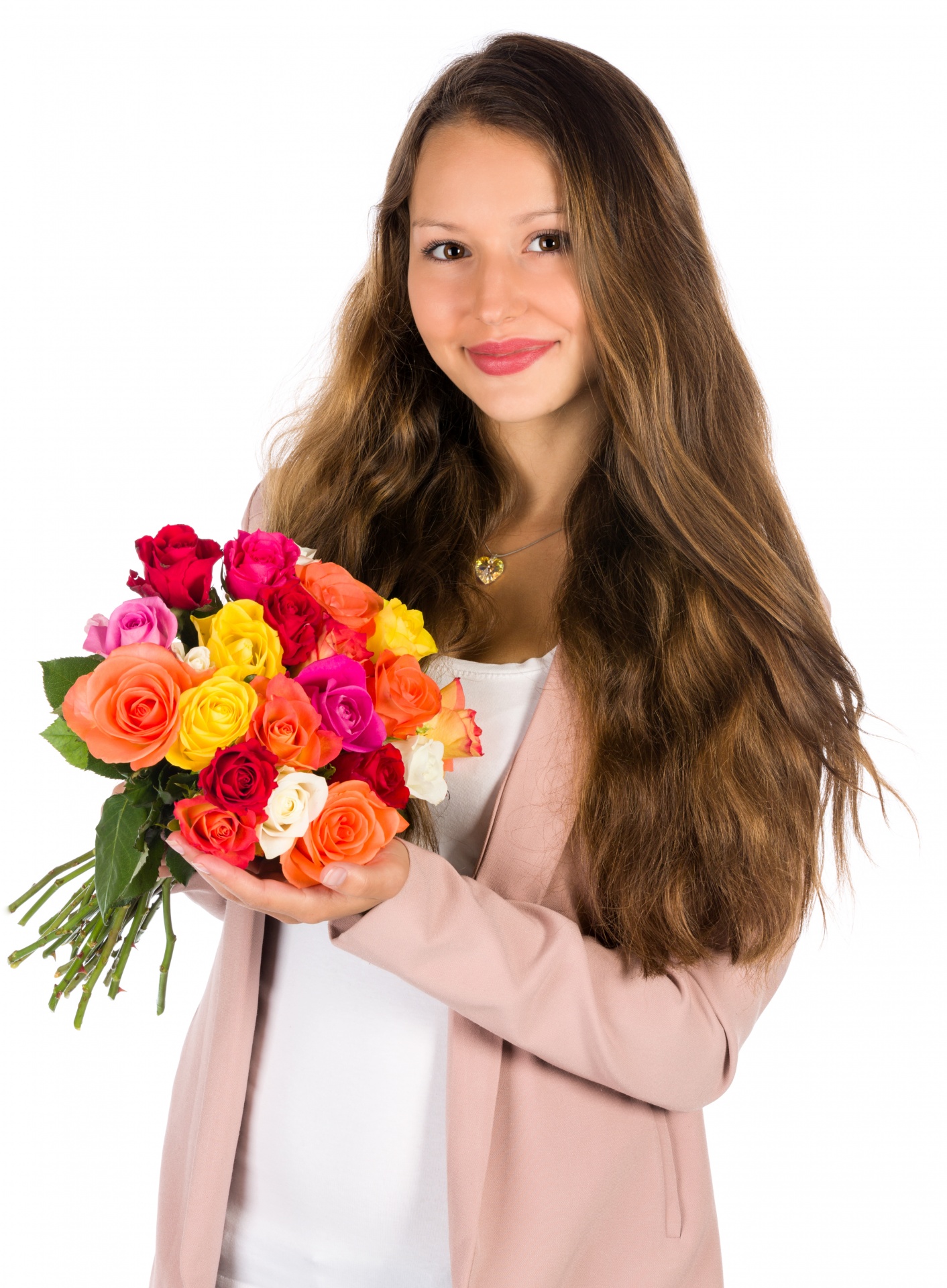 anet ivanova beautiful bouquet free photo