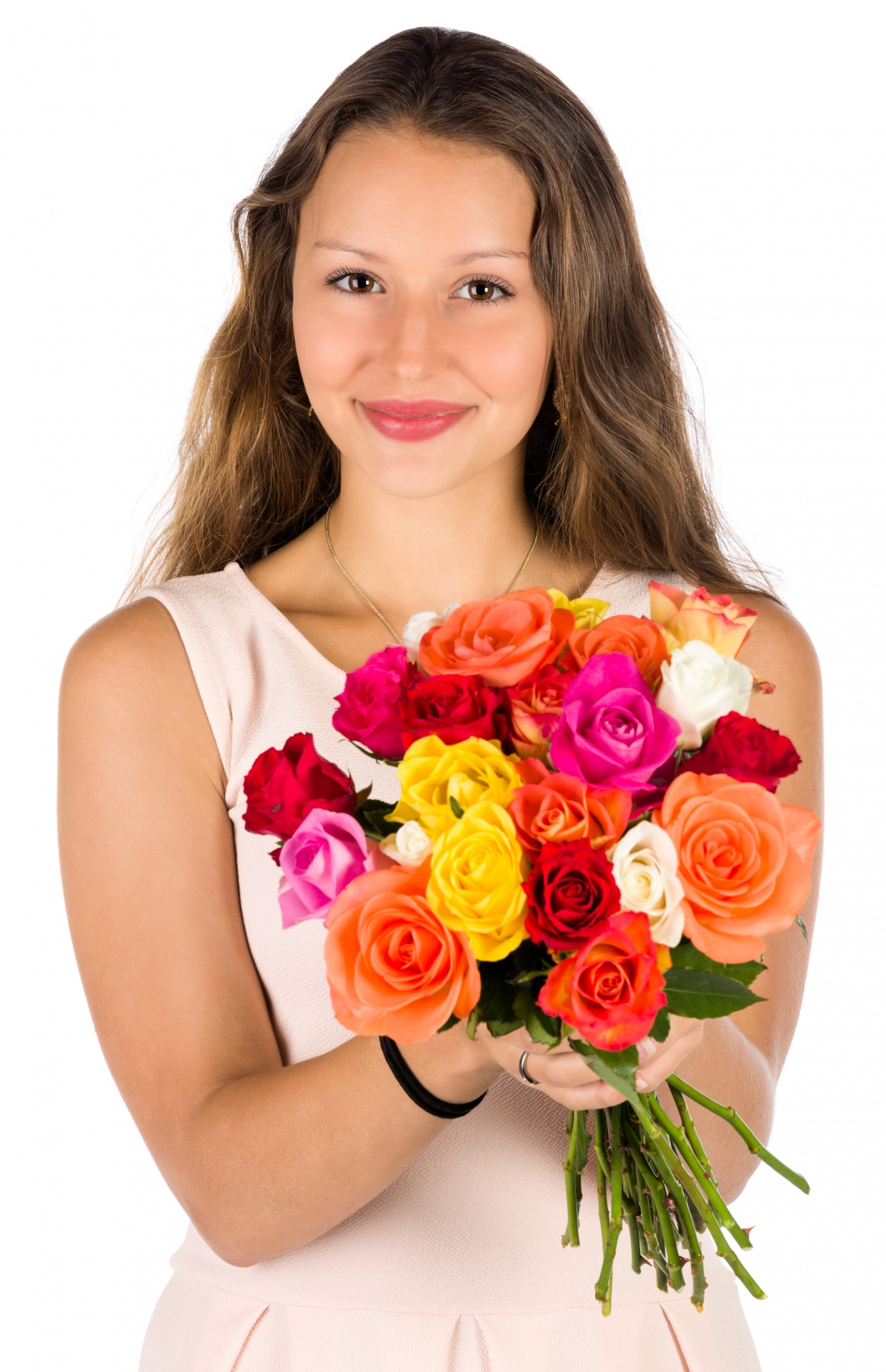 anet ivanova beautiful bouquet free photo